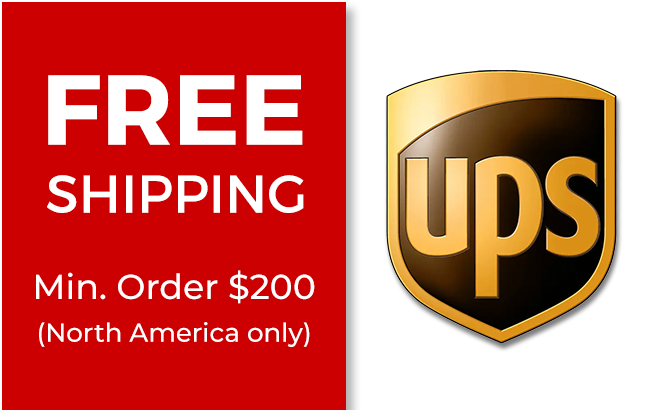 Free Shipping - Minimum Order $200 / North America only