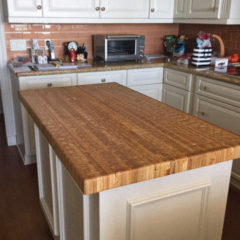 Another custom made island countertop.