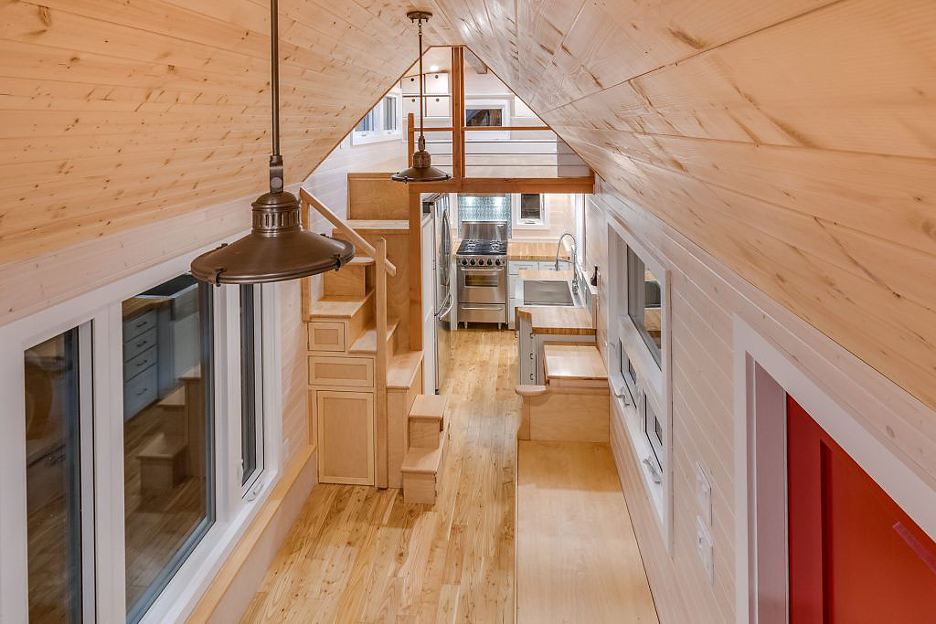 Tiny Home Larch Wood Everywhere