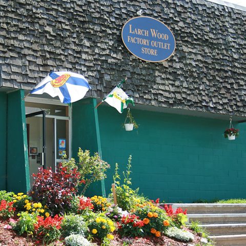 Larch Wood head office and production facility in Margaree, Cape Breton, Nova Scotia.